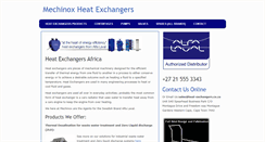 Desktop Screenshot of heat-exchangers.co.za